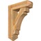 Ekena Millwork Merced Arts and Crafts Rough Sawn Bracket w/ Offset Brace, Western Red Cedar, 8"W x 28"D x 36"H BKT0806X28X36MRC03RWR - alternate 1